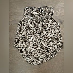 Torrid Leopard Print Sleeveless Shirt